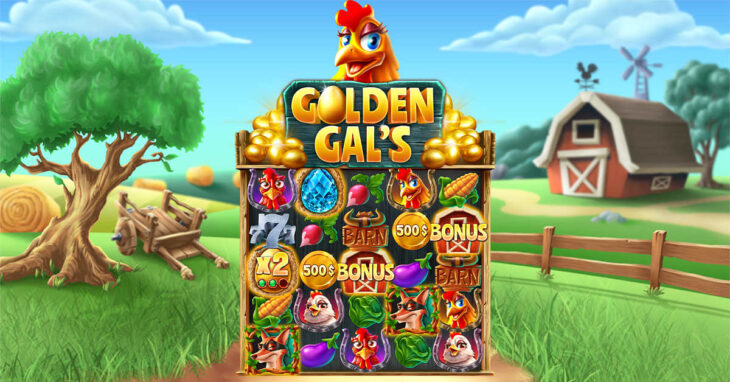 Golden Gal's slot gameplay