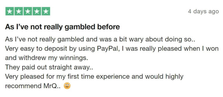 PayPal casino new player review