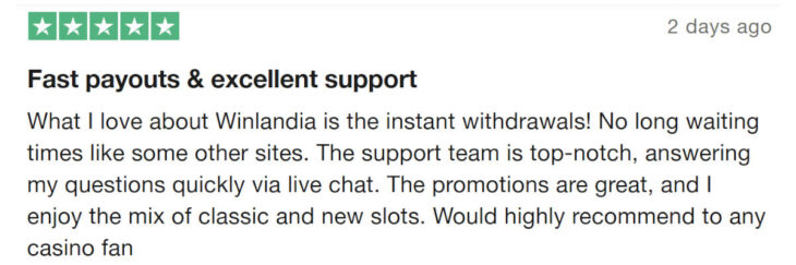 Winlandia review positive