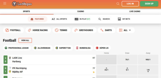 LeoVegas Sports review