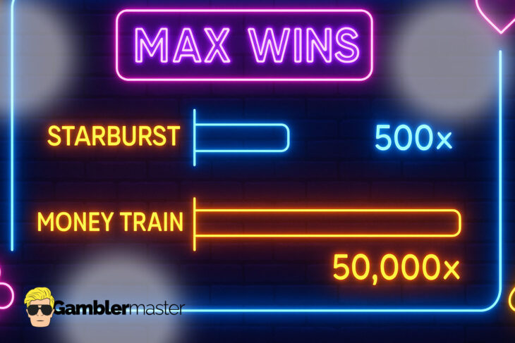 Starburst vs Money Train max win