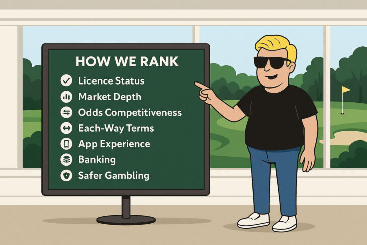How Gamblermaster ranks golf betting sites