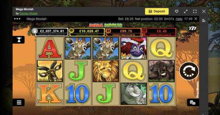 Mega Moolah jackpot