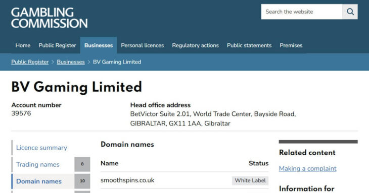 Smooth Spins UK licence