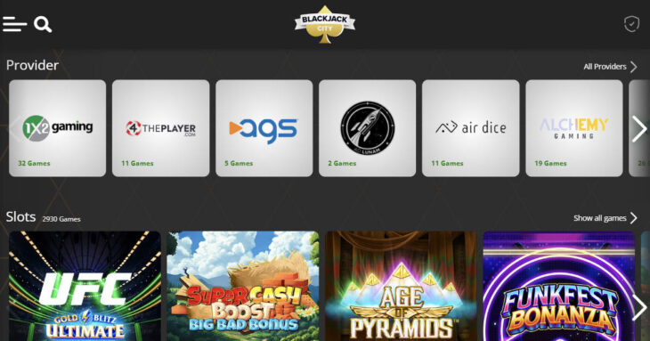 Blackjack City Casino games