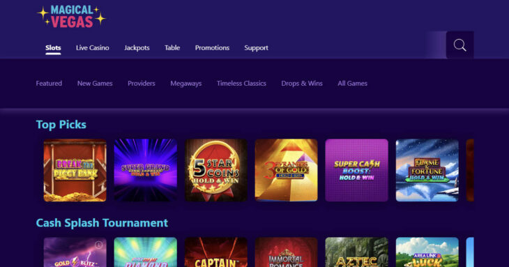 Magical Vegas casino games