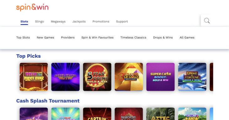 Spin and Win casino games