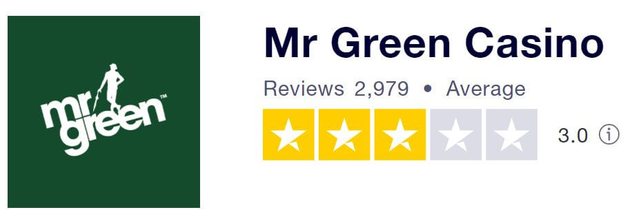 Mr Green TrustPilot score
