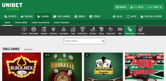 Unibet Casino review